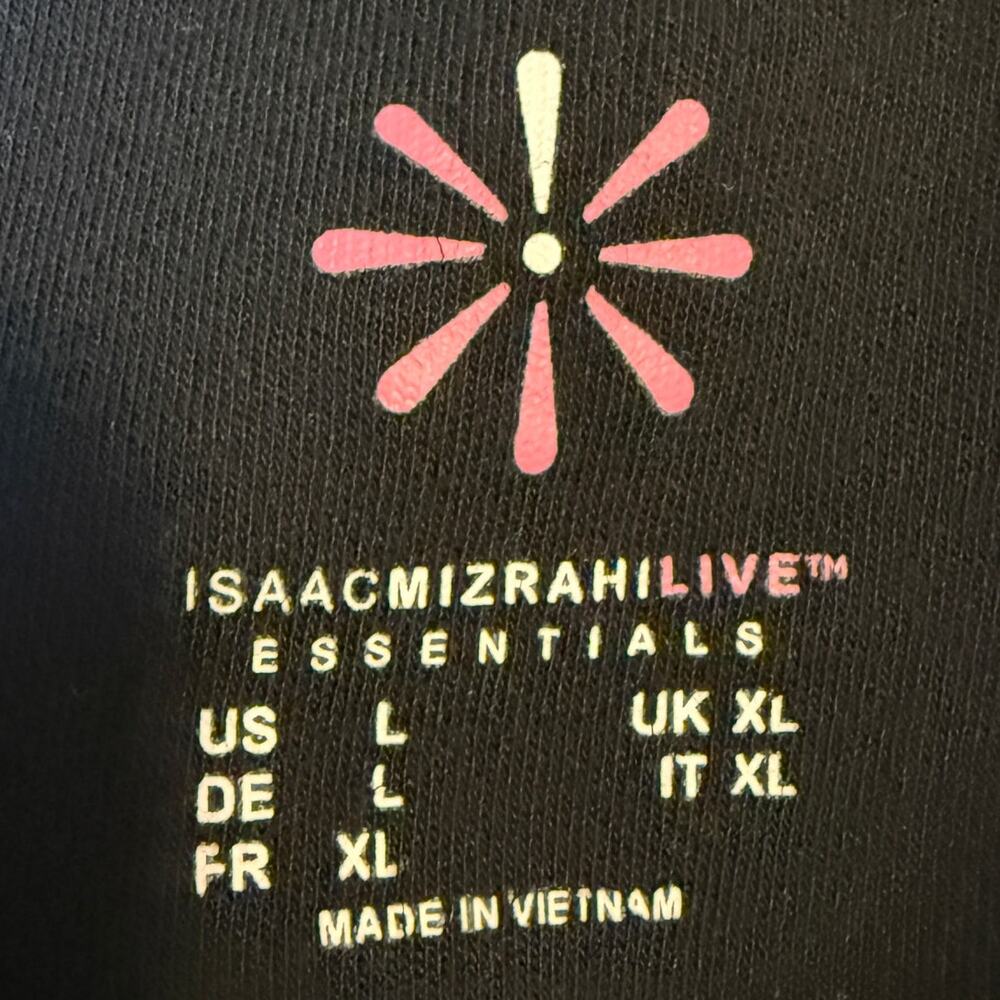 Isaac Mizrahi Live Essential Tee Black Womens Large - Picture 5 of 6